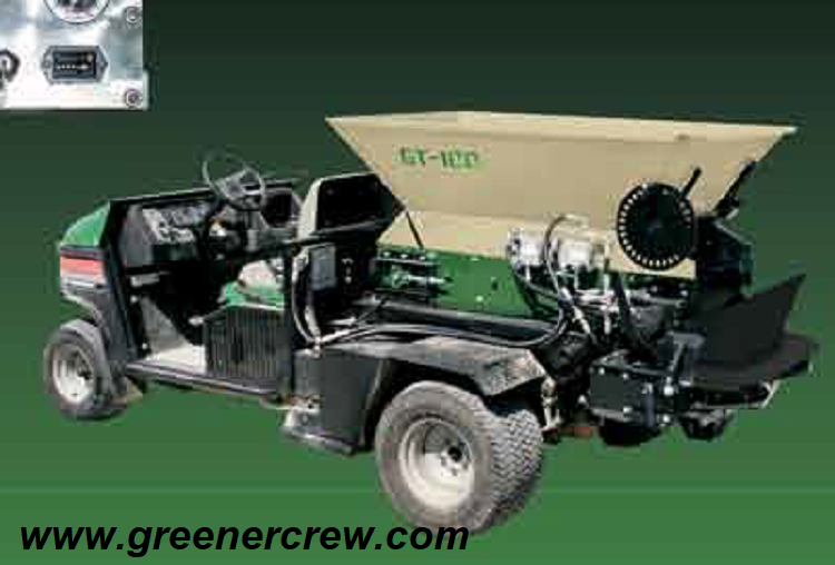 Utility Mount Topdresser Cushman, Toro Workman or Gator Greener Crew